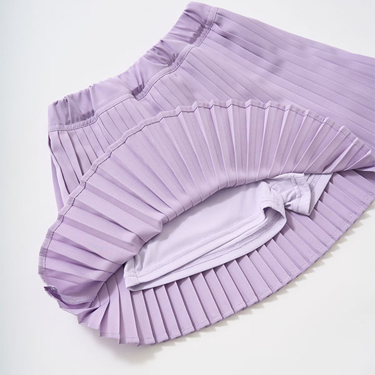 Pleated Skirt (Inner Pants Included),Off white, large image number 17