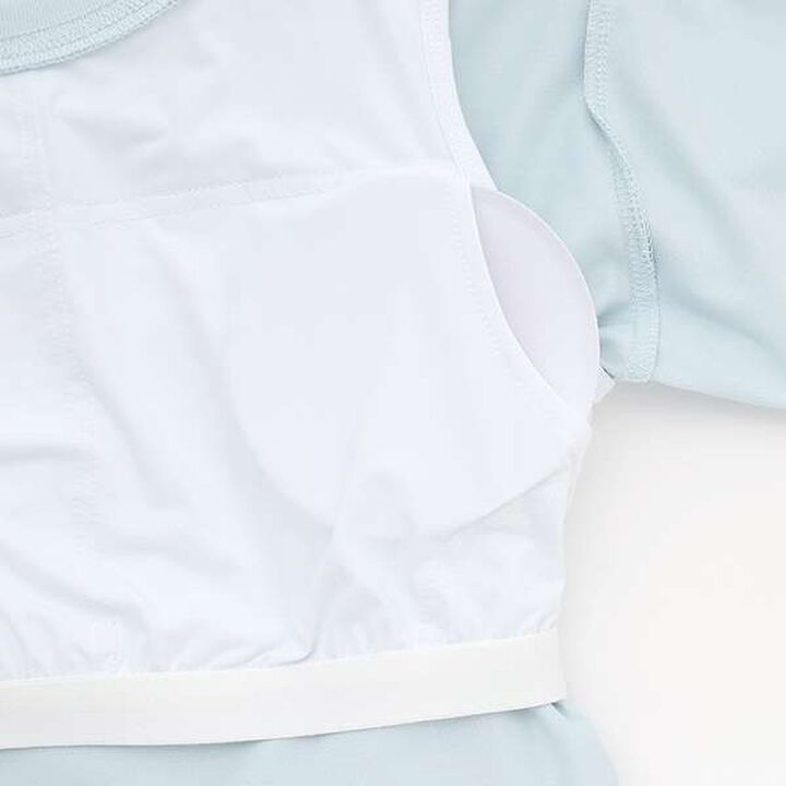 [Cool Touch] Antibacterial Logo T-Shirt with Cup,Off white, medium image number 6