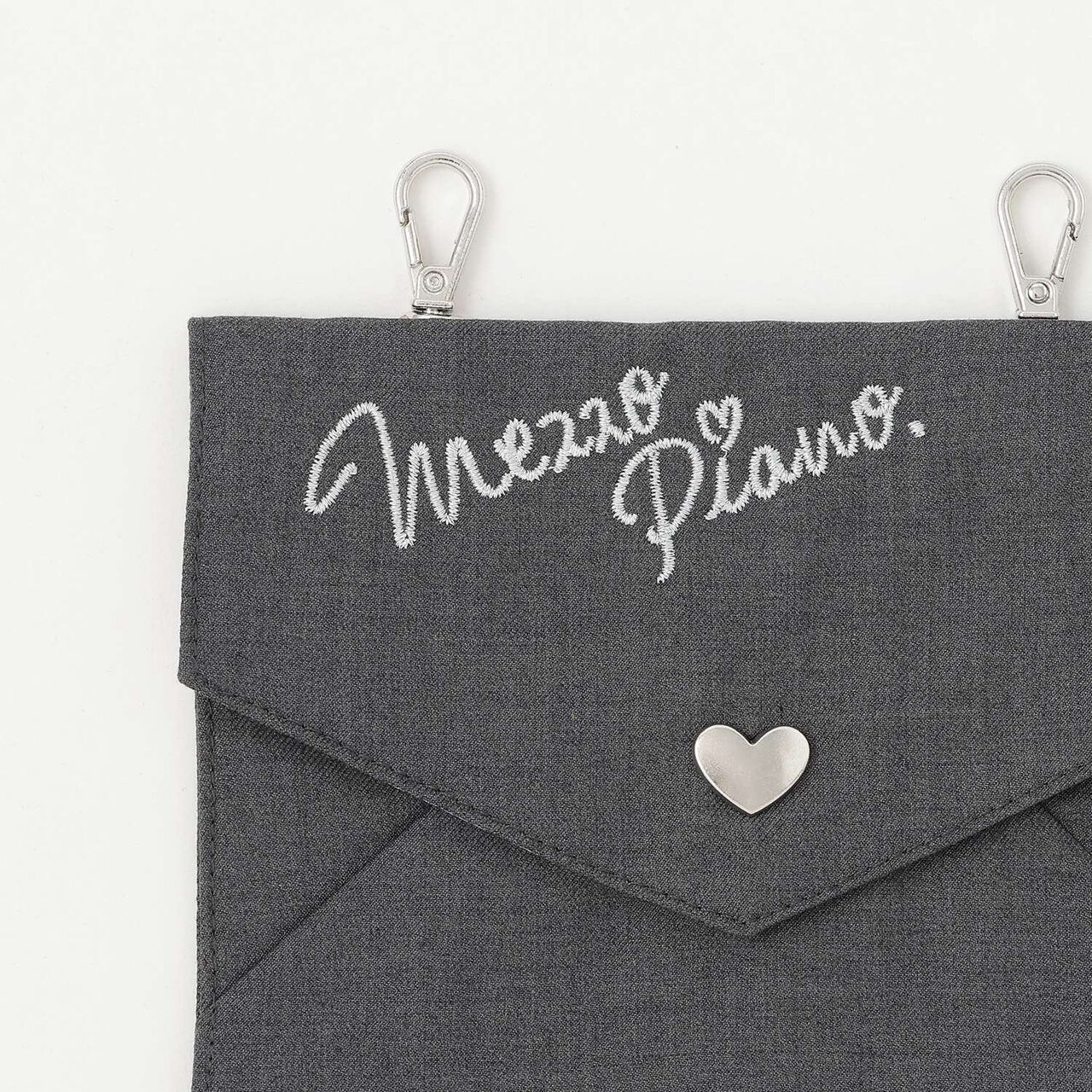 3-Tier Pleated Skirt-Pants with Letter Pouch,Gray, large image number 11