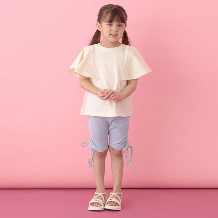 5-Length Shirred Leggings,Moderate pink, medium image number 6