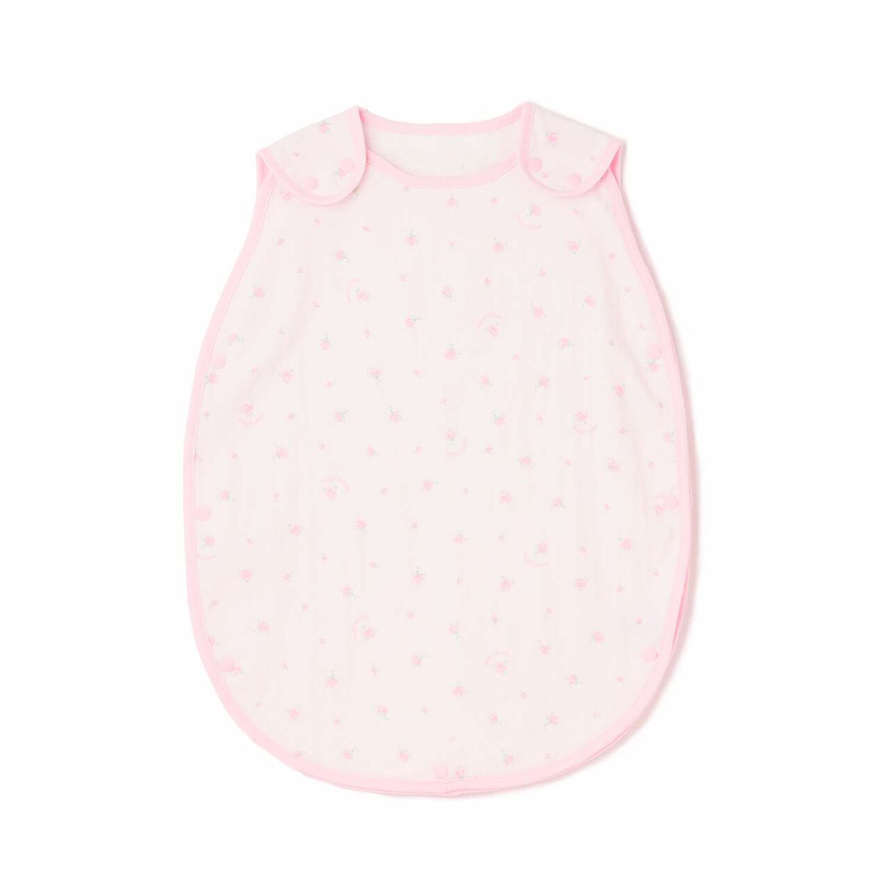 Rose Pattern Gauze Towel Sleeper,Light pink, large image number 7