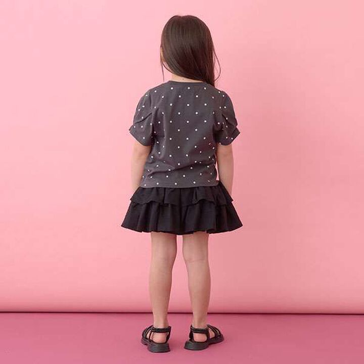 [Soft Cotton] Assorted All-Over Pattern T-Shirt with Tuck Sleeves,Moderate blue, medium image number 22