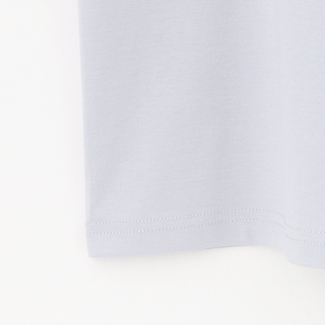 Flare Sleeve Back Ribbon Short Sleeve T-Shirt,Sax blue, large image number 11