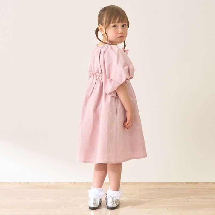 Ribbon Embroidery Fluffy One-Piece Dress [Lycee Mine Ballet Series],Pink, medium image number 17