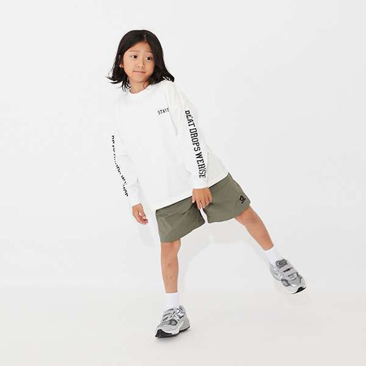 [SKIT0LY] Long-Sleeve T-Shirt with Sleeve Logo Print,Blue, medium image number 12