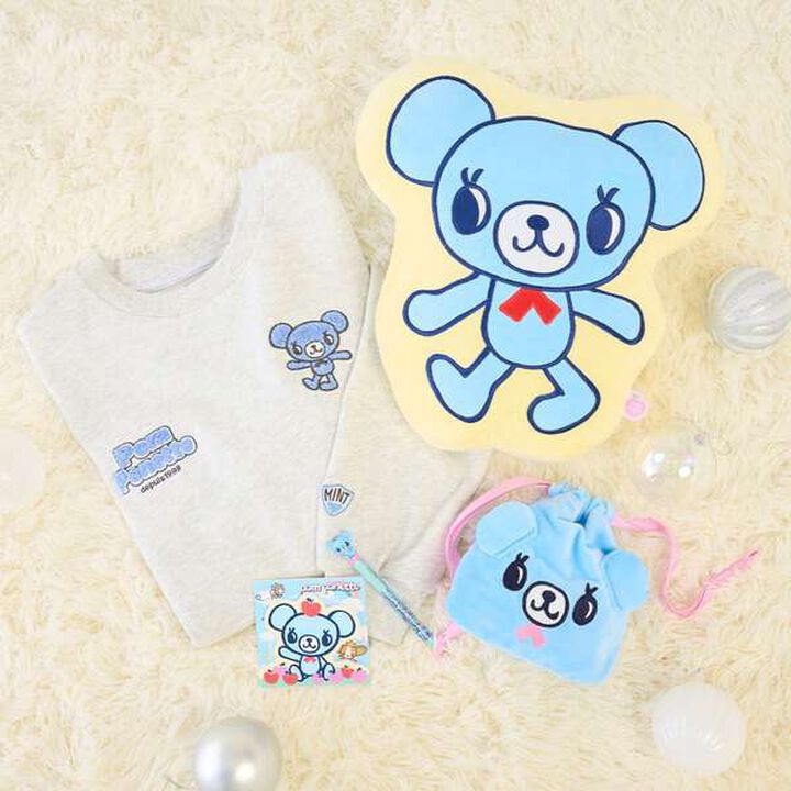 Mint-kun Mini Pouch,Sax blue, medium image number 2