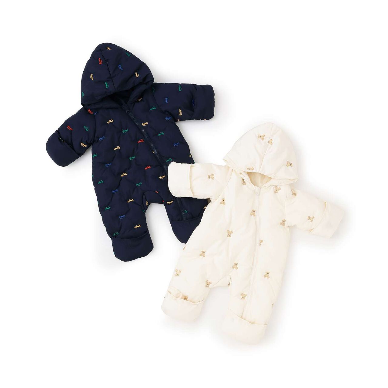 Assorted Embroidered Padded Jumpsuit,Ivory, large image number 11