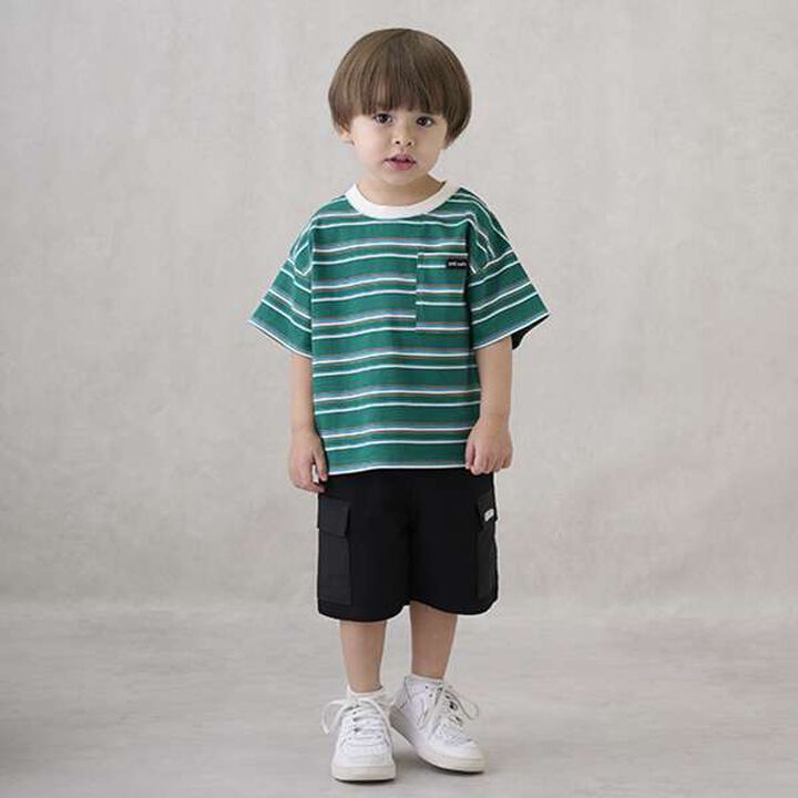 Cut Half Pants with Pockets,Blue, medium image number 15