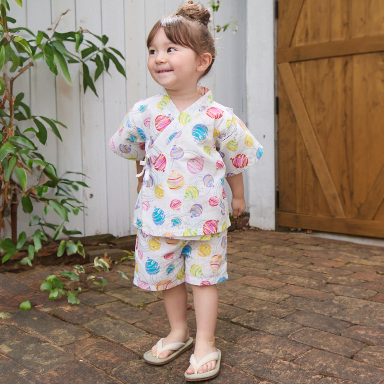 Baby GIRLS Jinbei Set,Ivory, large image number 5