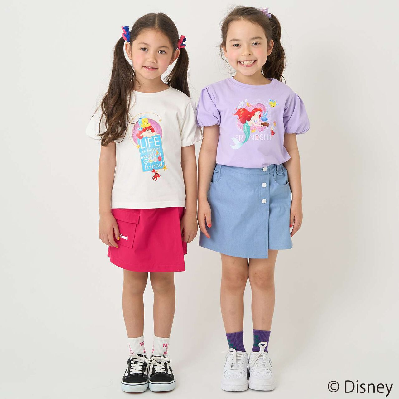 [Stain-resistant and Water-repellent] Disney Princess Puff Sleeve T-Shirt,White, large image number 22