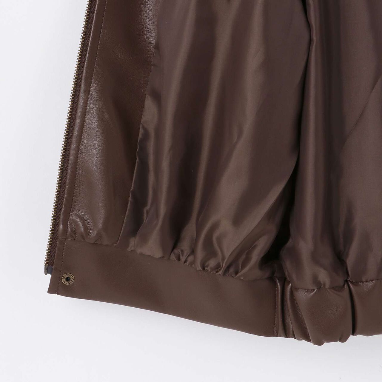 Faux Leather Jacket with Fur Collar,Black, large image number 17