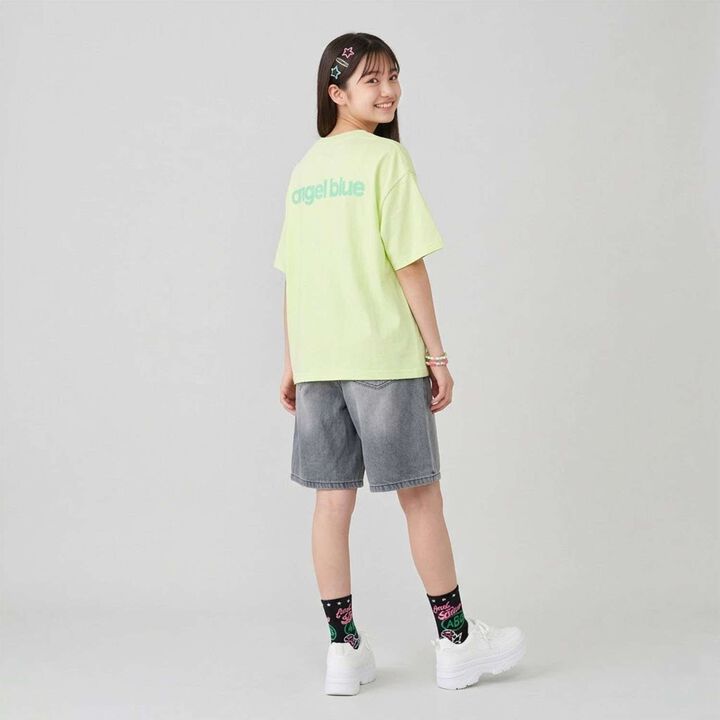 Angel Blue Upside Down Mr. Nakamura T-Shirt,Off white, medium image number 12