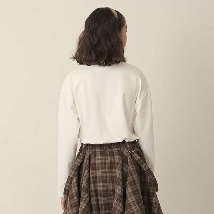 Mesh Knit + Long Sleeve T-Shirt Set,Blue, medium image number 5