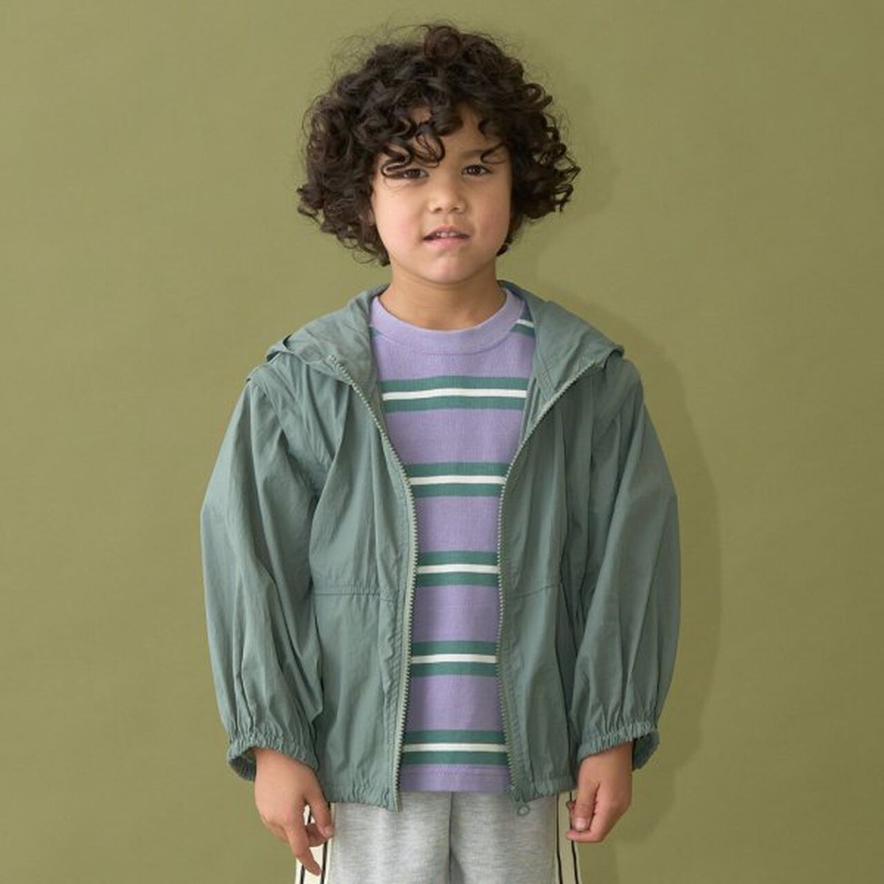 Sheer Windbreaker - 2 Way Best Option,Khaki, large image number 0