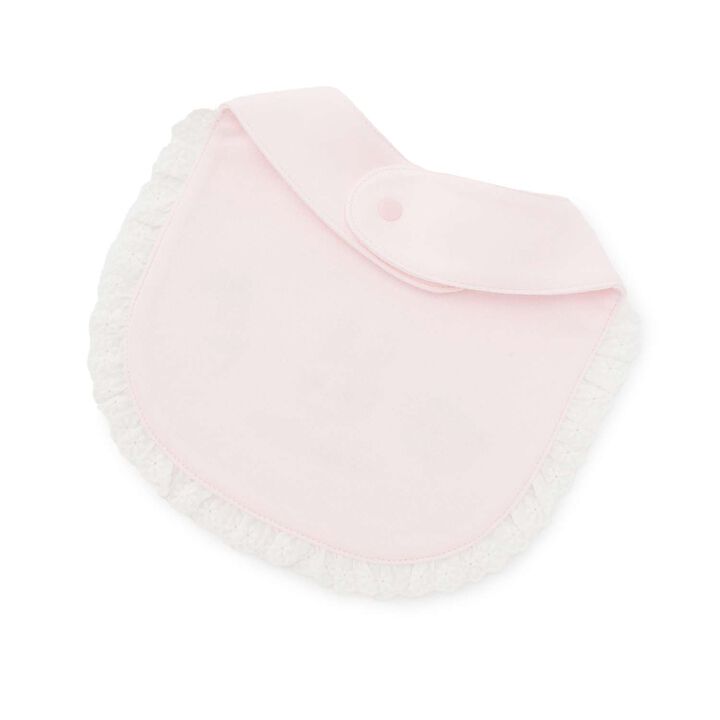 Rabbit Embroidery Bib,Off white, medium image number 1