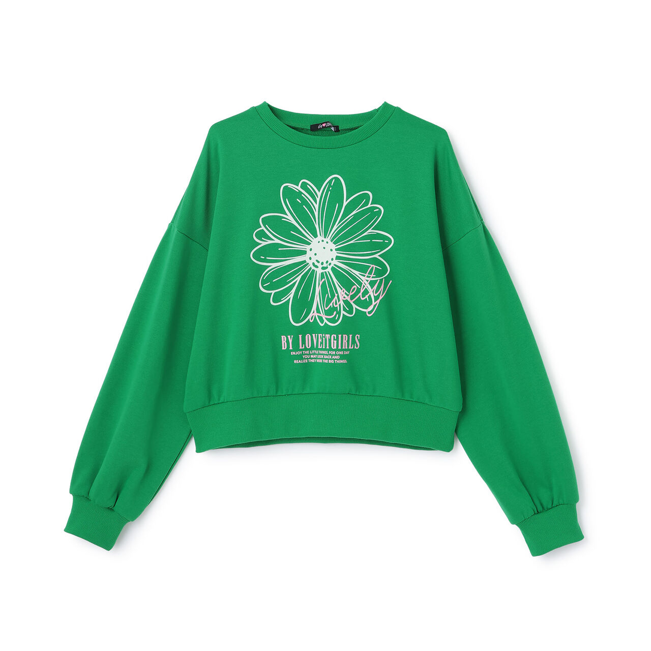 Flower Flock Pullover,Charcoal gray, large image number 4