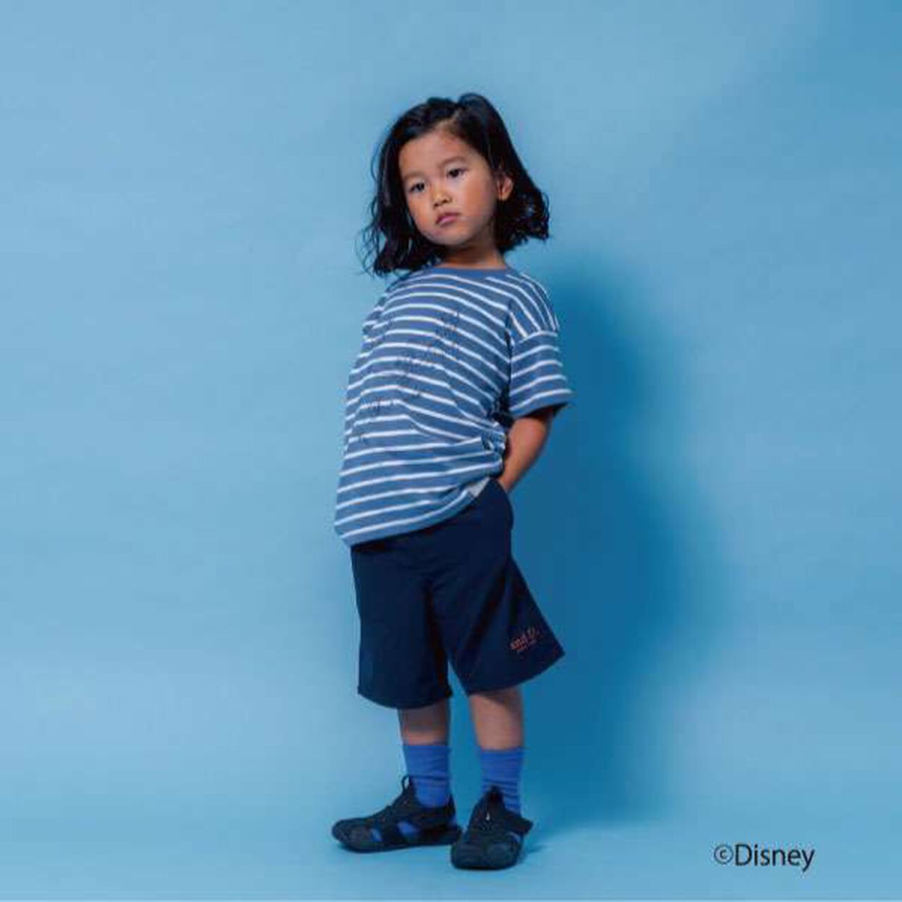 [Disney] Peter Pan / Bubble Print Short Sleeve T-Shirt,Blue, large image number 13