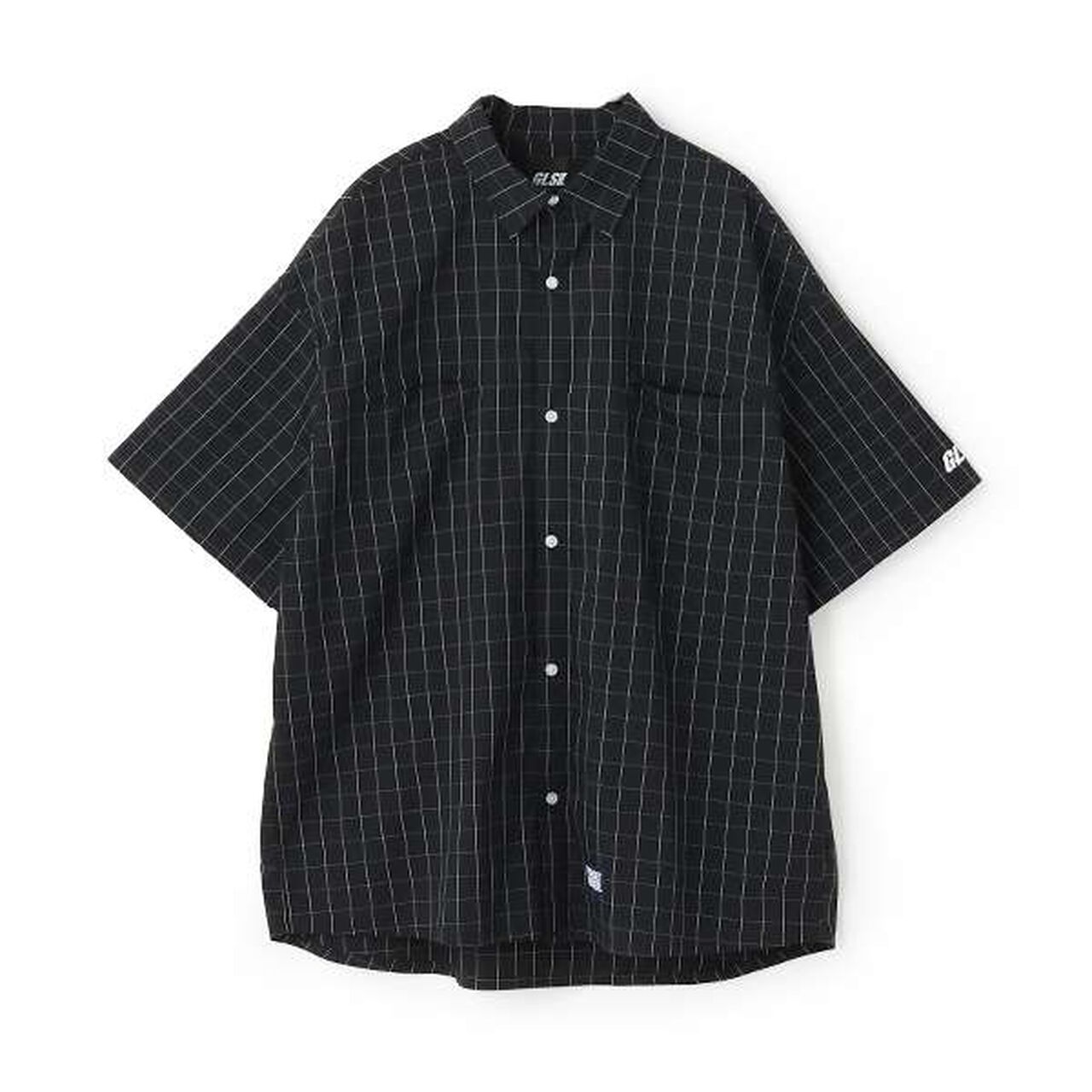 [FORGETNEVER] Check Short-Sleeve Shirt_GLSW,Black, large image number 0