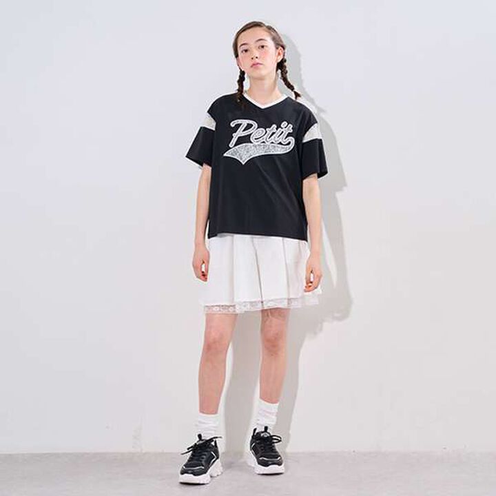 Lace Hem Culottes,Off white, medium image number 15