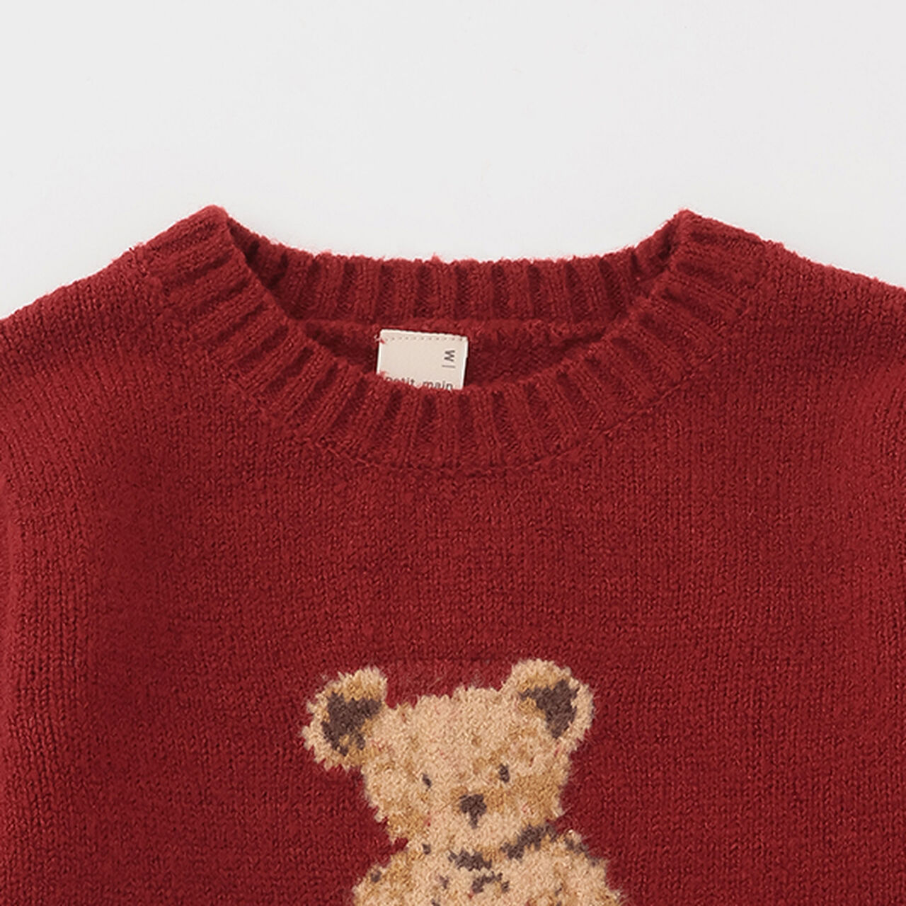 [Matching/Fluffy and Soft] Animal Knitwear (Kids Size),Ivory, large image number 3
