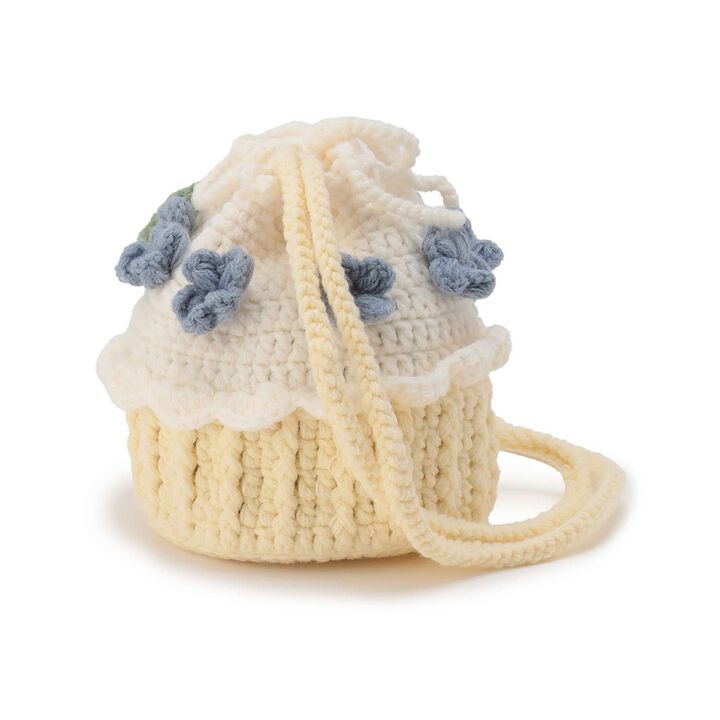 Knit Cake Small Shoulder Bag,Red, medium image number 2