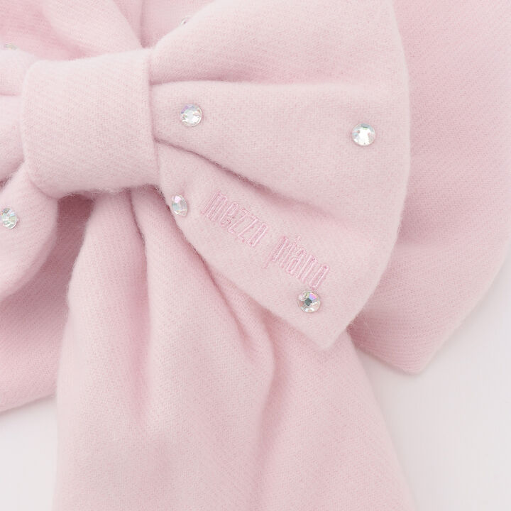 Ribbon Motif Scarf,Pink, medium image number 2