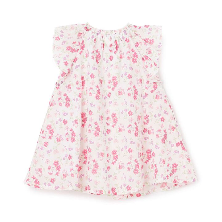 Link Floral Pattern A-Line One-Piece Dress,Blue, medium image number 3