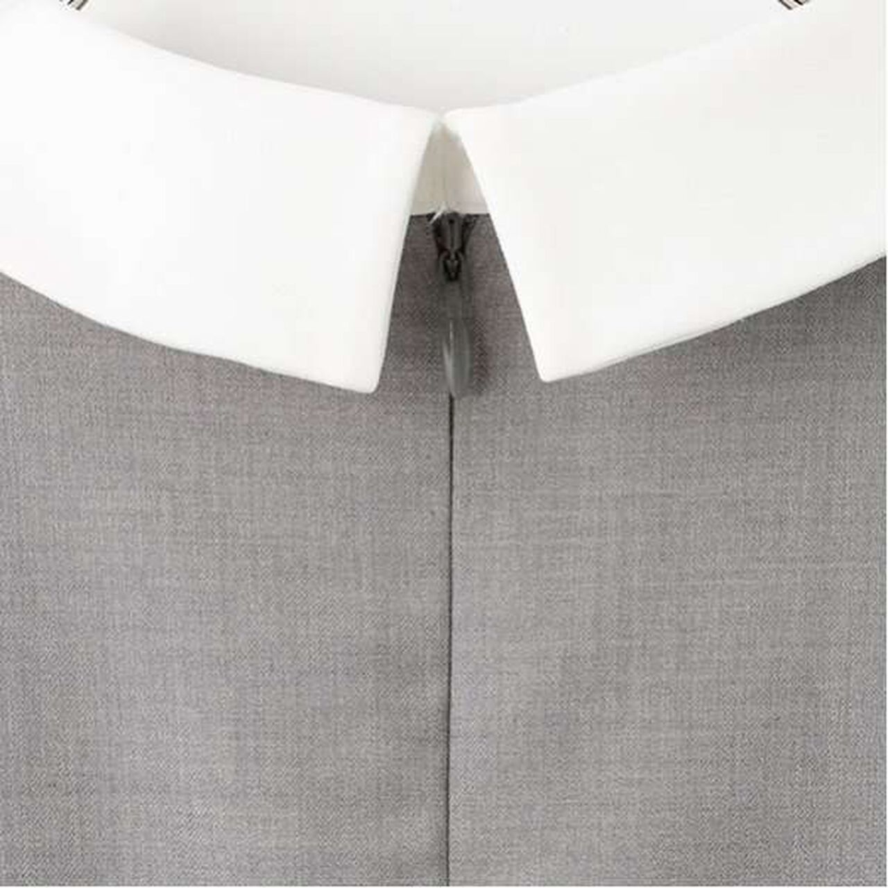 [Graduation Attire] One-Piece Dress with Ribbon Tie,Gray, large image number 2