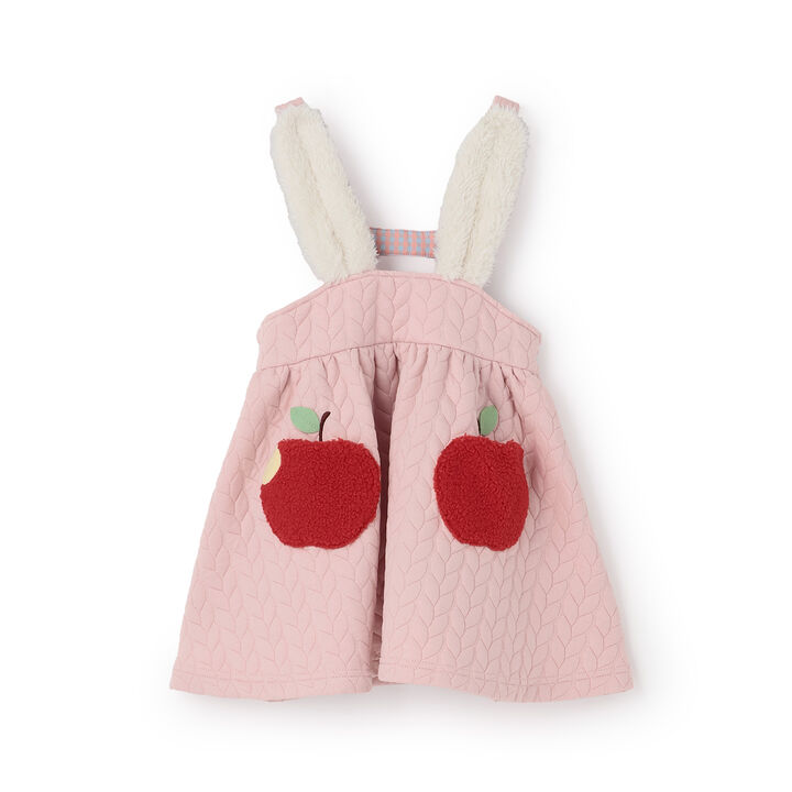 Apple Pocket Jumper Skirt,Navy, medium image number 9