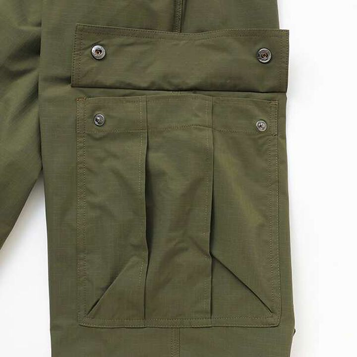 [Easycare] Poly Lip Half Cargo Pants,Khaki, medium image number 6