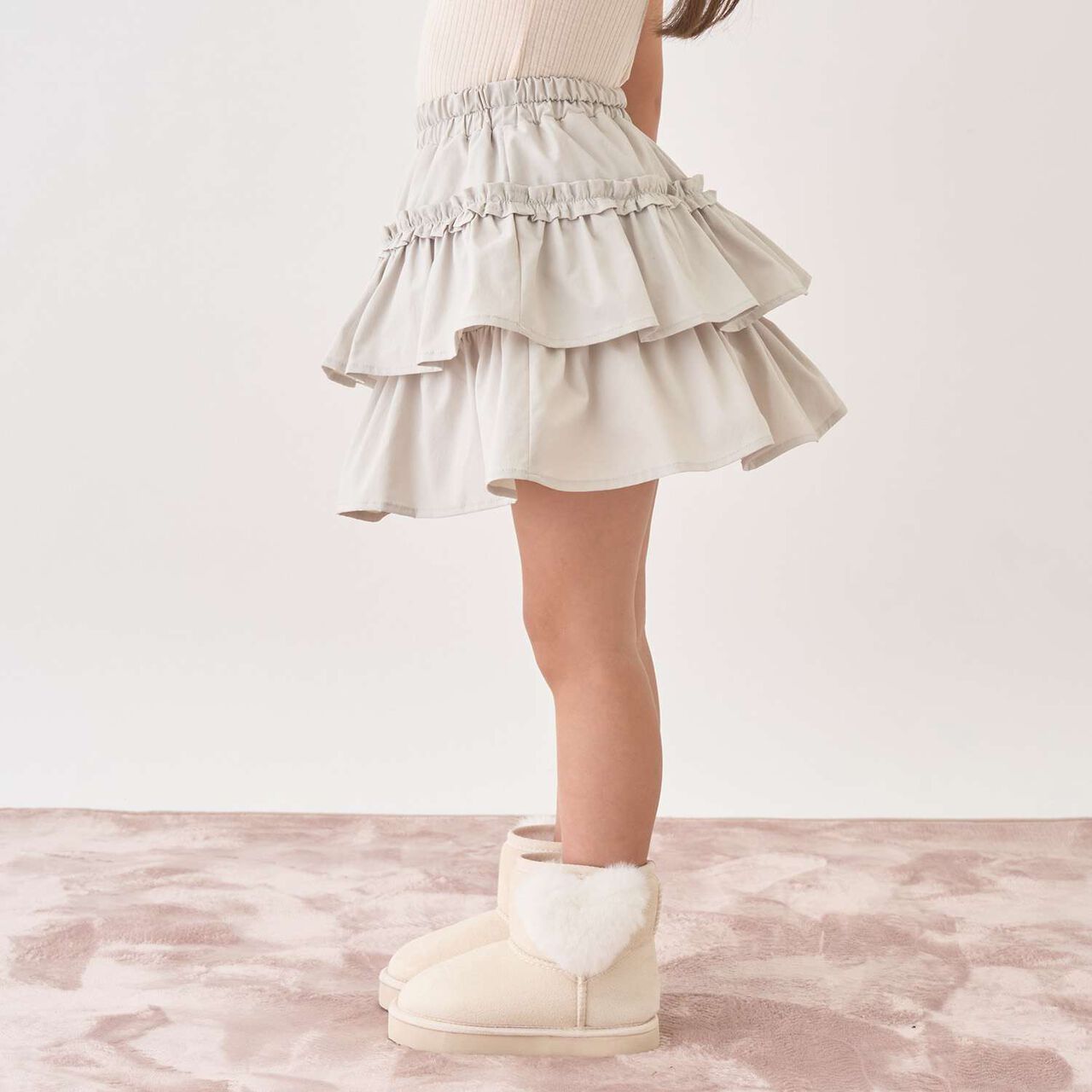 [Lycee Mine Ballet Series] Tiered Skirt (Inner Shorts Included),Light beige, large image number 18