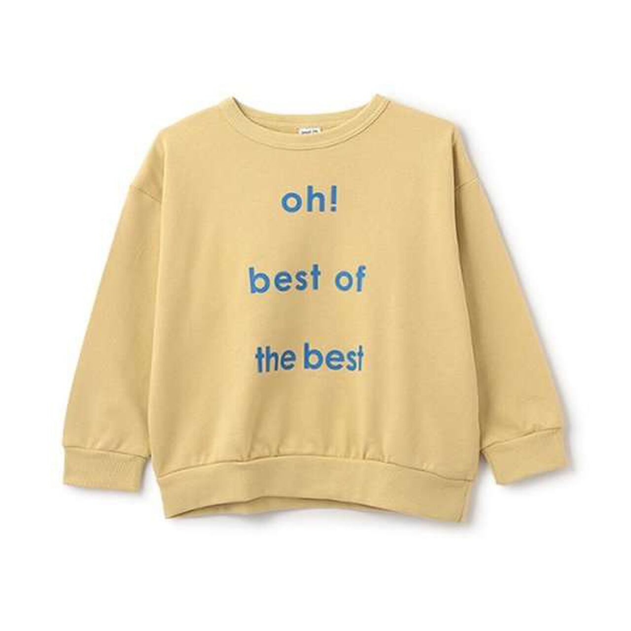 Assorted Logo Print Wide Sweatshirt,Yellow, large image number 0