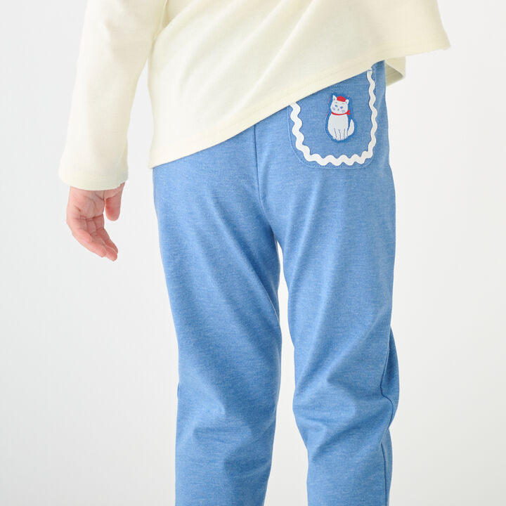 [Affordable] GIRLS 10-length Leggings,Off white, medium image number 4