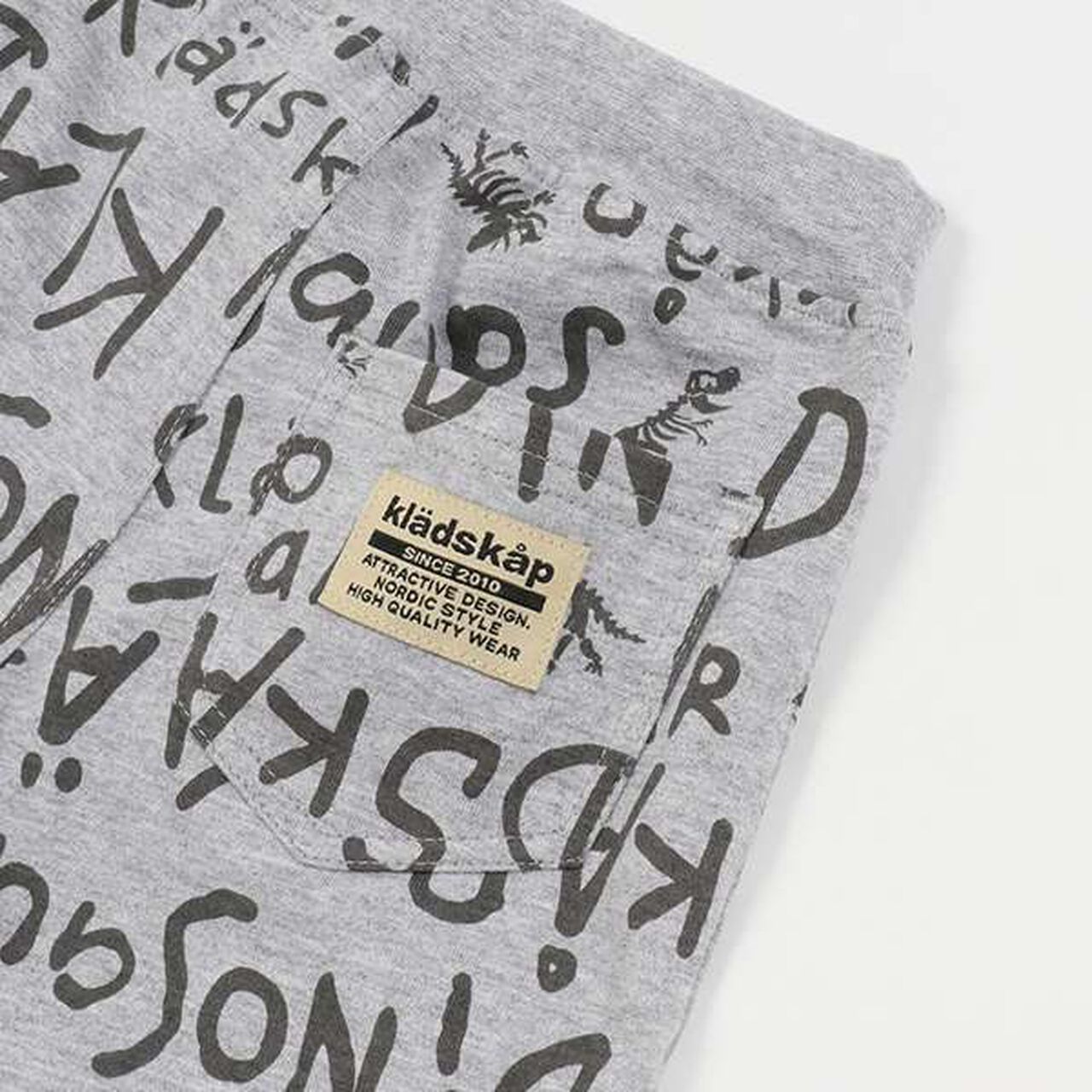 Dinosaur Short Sleeve T-Shirt Outfit Set,Off white, large image number 3