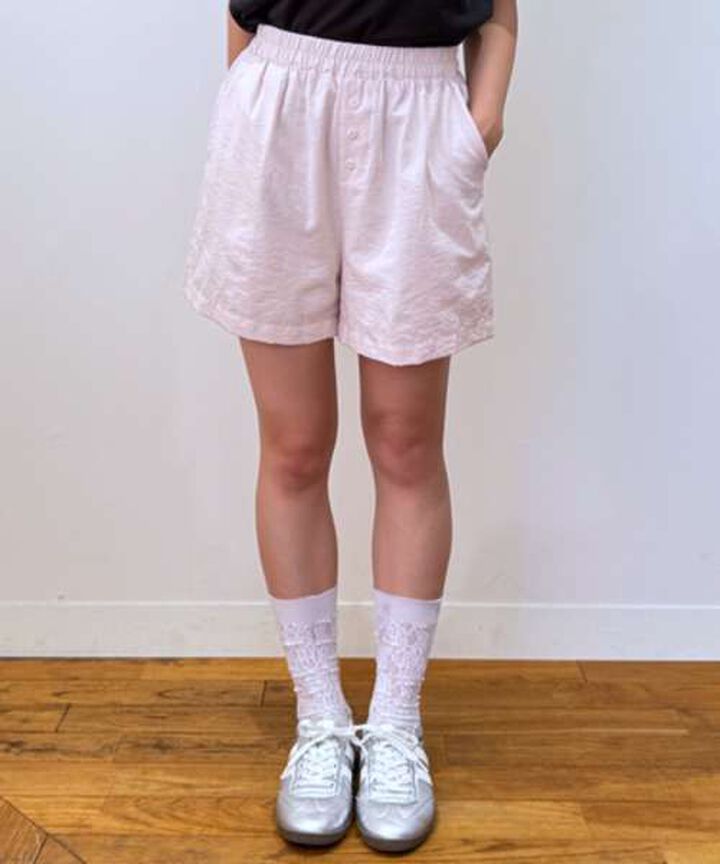 Sheer Shorts [Korean Fashion],Pink, medium image number 0