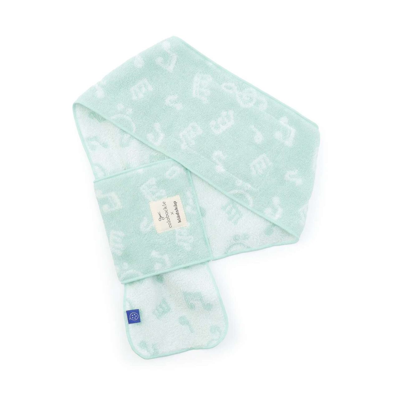 Korobokkuru Scarf Towel,Sax blue, large image number 1