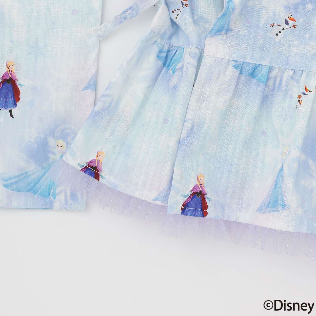 Frozen Yukata Dress [Cool Touch & Quick-Dry Absorbent],Sax blue, large image number 12