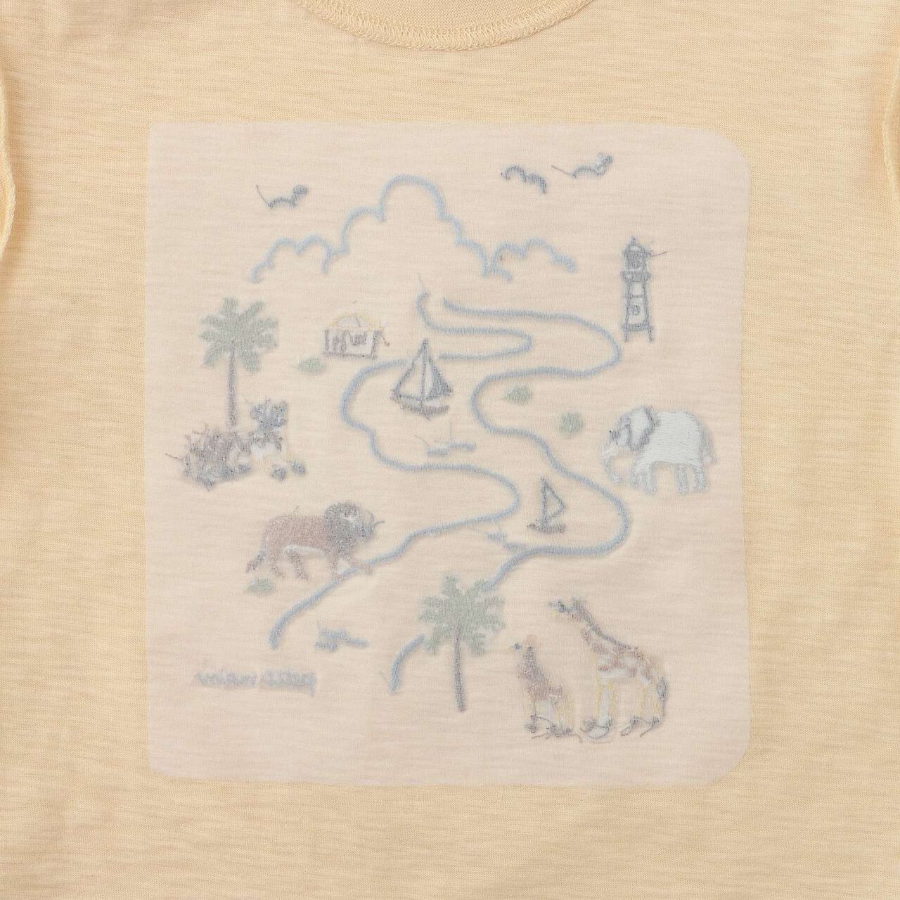 Safari Embroidered Short Sleeve T-Shirt,Ink blue, large image number 8