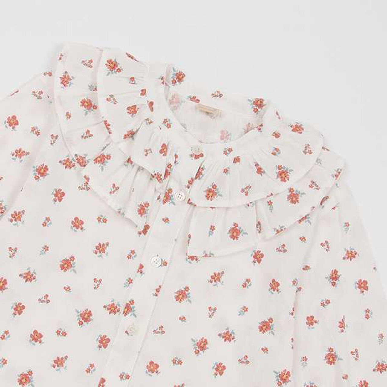 [Link] Frill Collar Blouse (Junior),Red, large image number 11