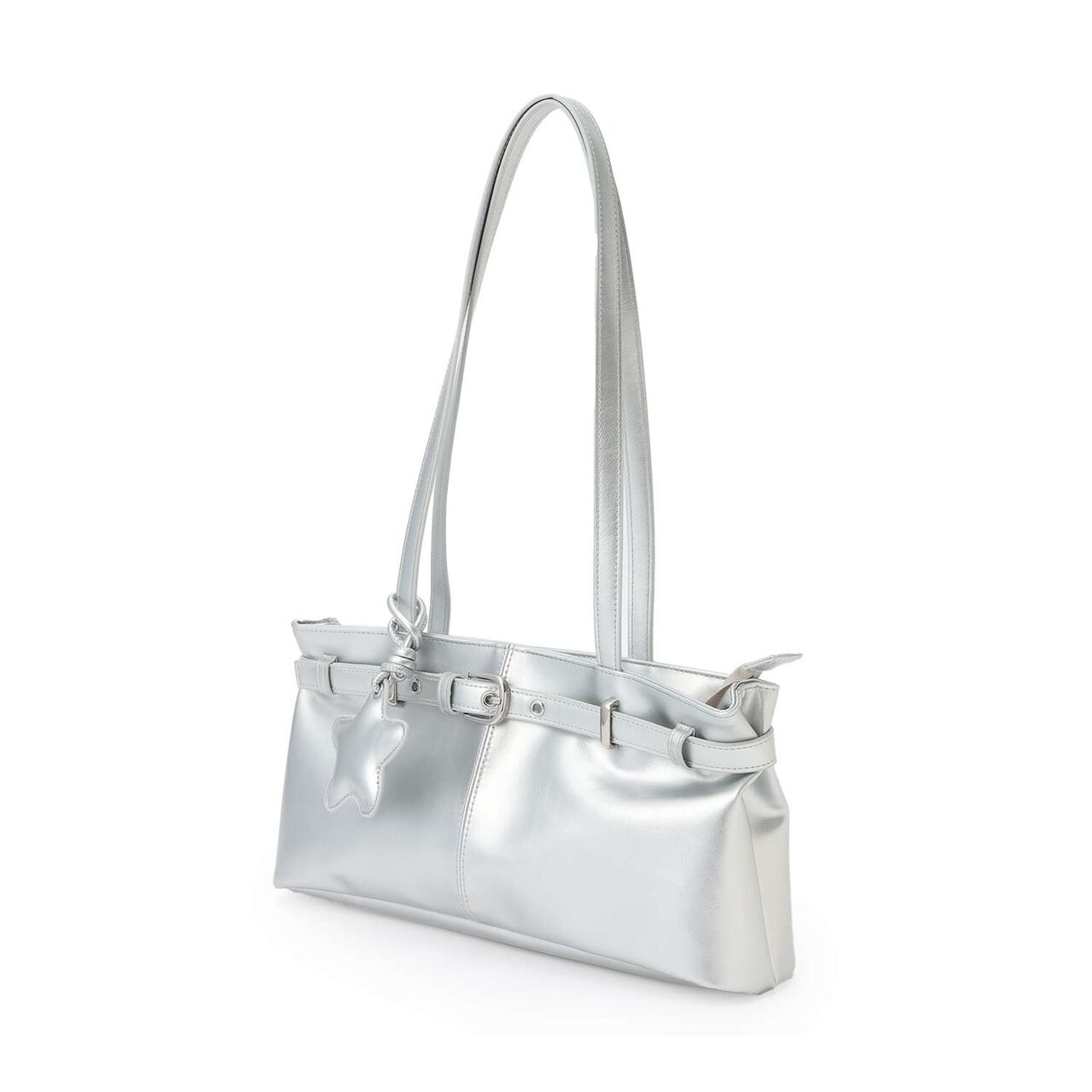 [LTXC] Long Handle Belt Boston Bag,Silver, large image number 0