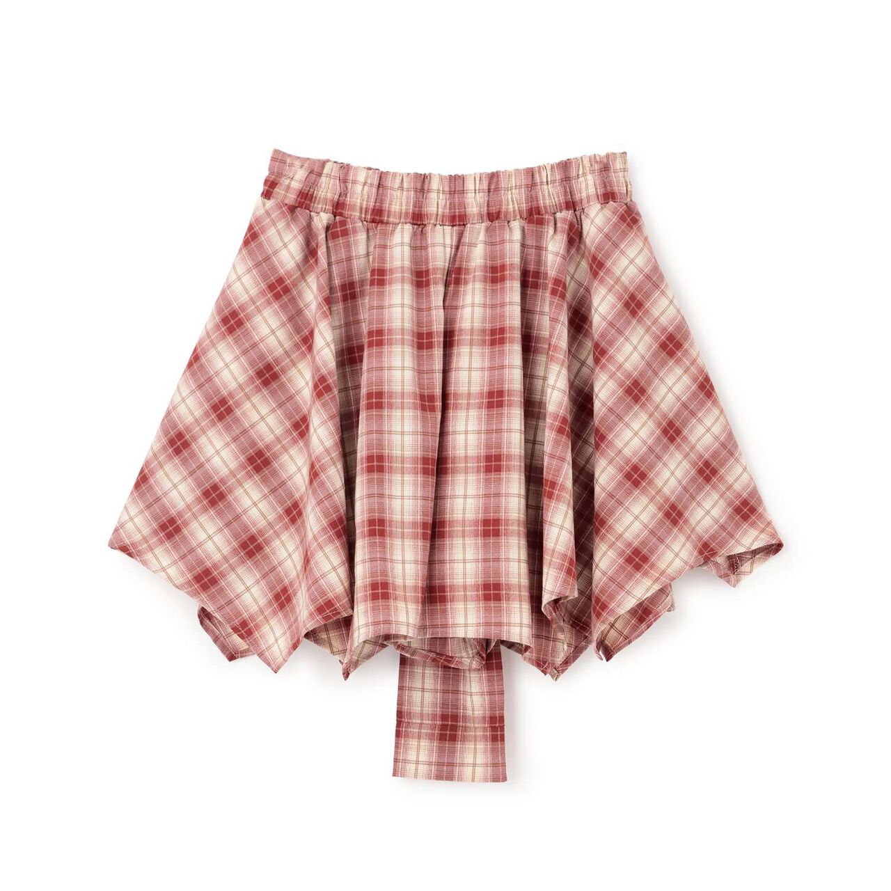 [LTXC] Waist Wrap Style Checkered Culottes,Black, large image number 13