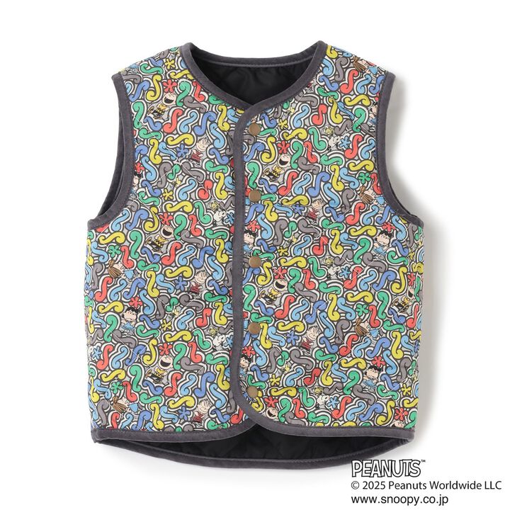 [PEANUTS] Reversible Vest,Black, medium image number 3
