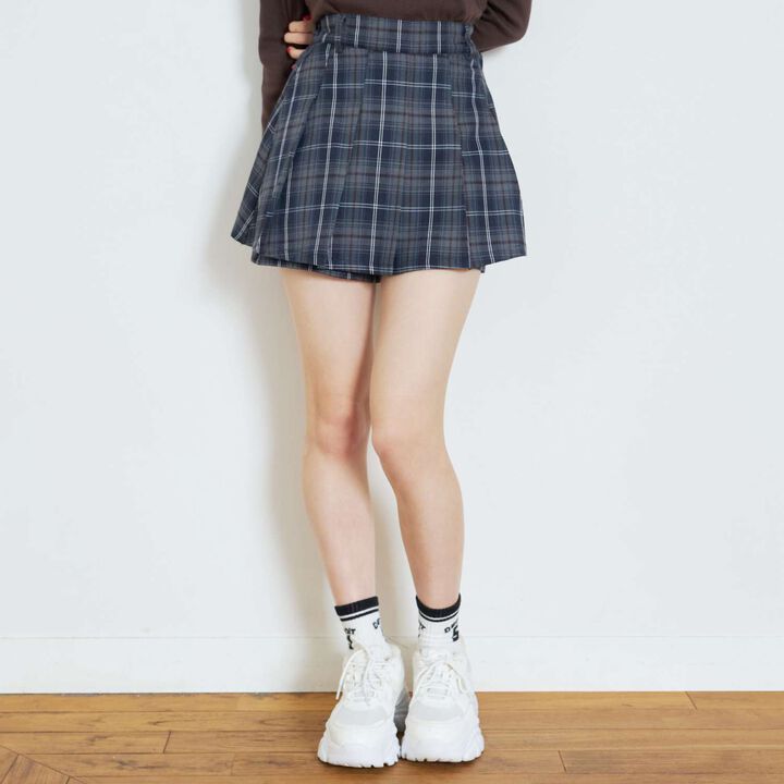 [LTXC] Style Boost Micro Mini Skirt with Shorts,Beige, medium image number 7