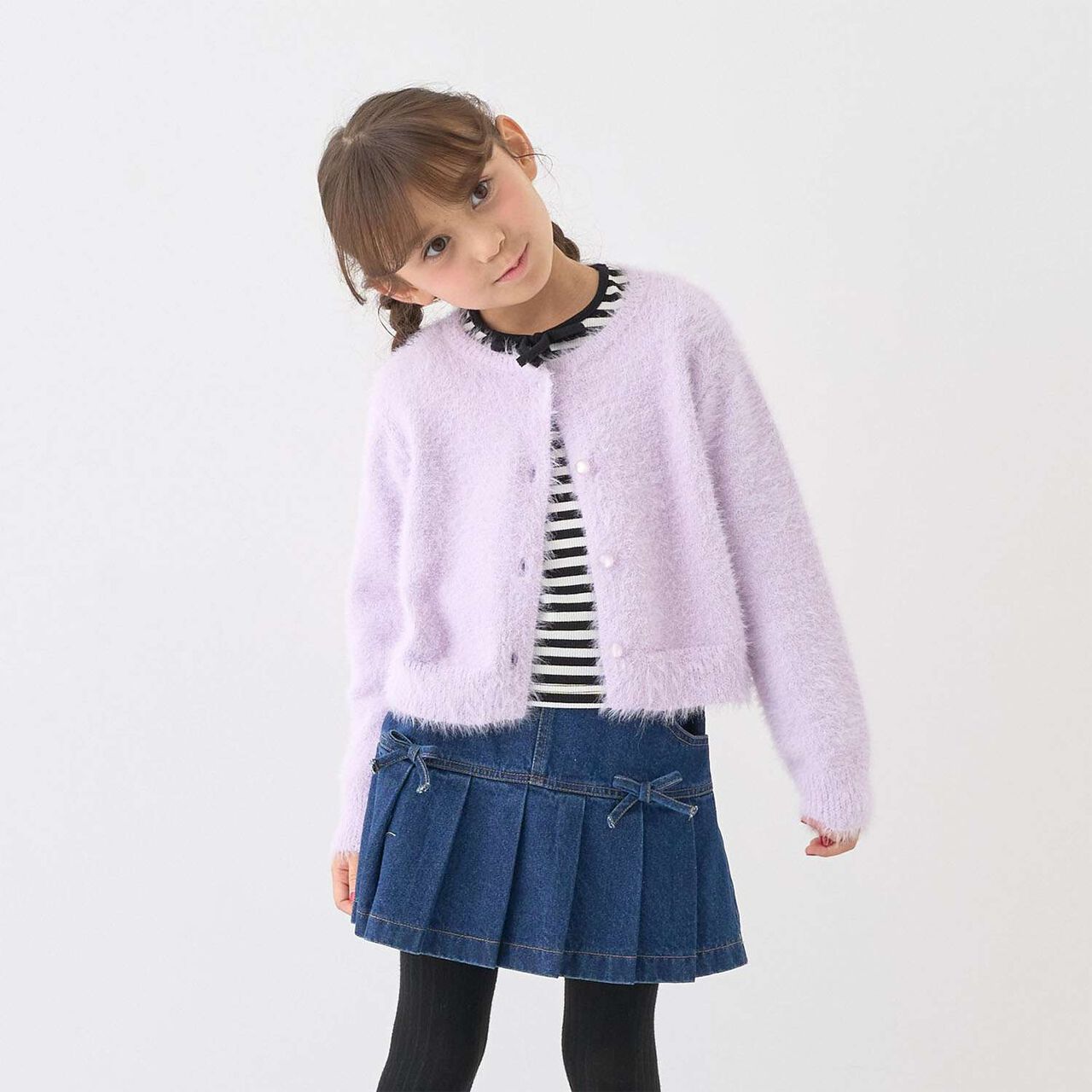 Shaggy Cardigan,Lavender, large image number 9