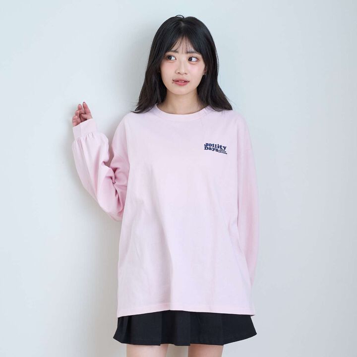 [100% Cotton] Animal Motif Long-Sleeve T-Shirt,Off white, medium image number 6