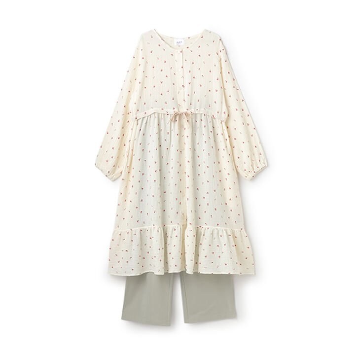 [Link] Double Gauze Cut Pajamas,Pearl white, medium image number 19