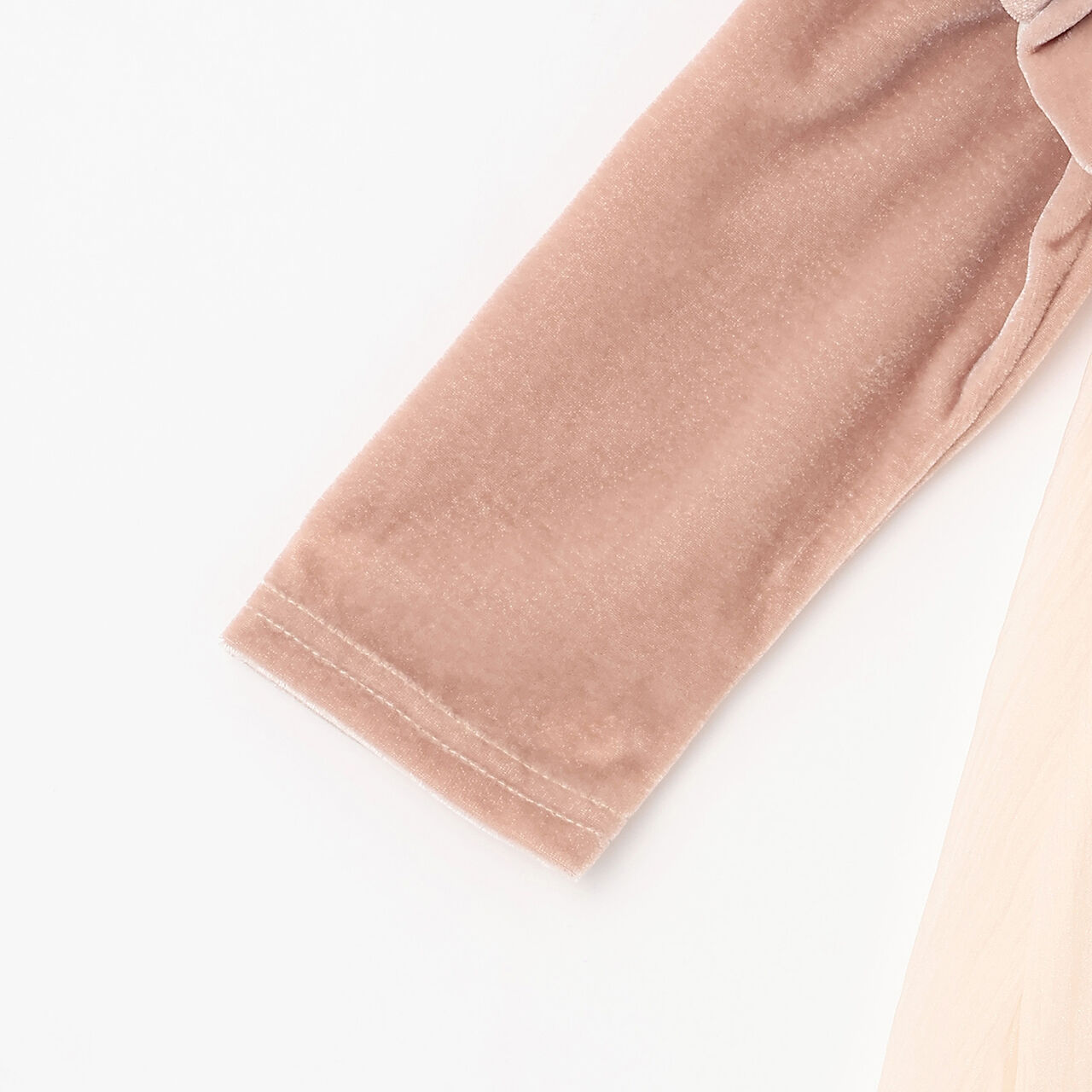 Puff Sleeve Chiffon One-Piece Dress,Black, large image number 4