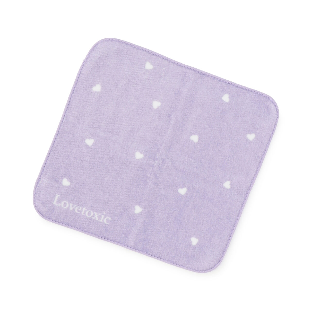 Heart All-Over Pattern Hand Towel,Lavender, large image number 0