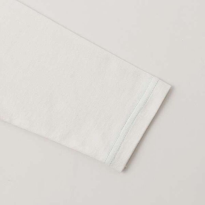 Tulle Layered Long-Sleeve T-Shirt,Off white, medium image number 12