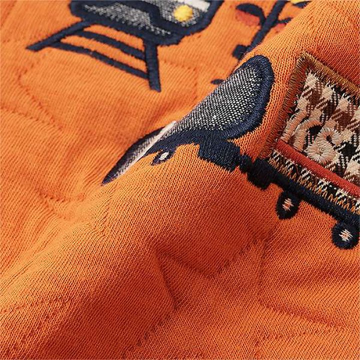 Train Appliqu&eacute; Star Quilted Sweatshirt,Light beige, medium image number 10